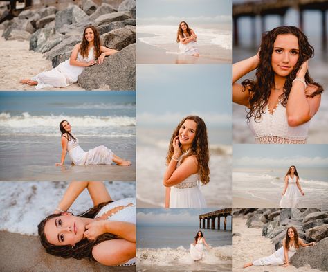 Beach With Rocks Photoshoot, Teenage Beach Photoshoot, Beach Sunrise Senior Pictures, Beach Senior Pictures Poses, Model Beach Photoshoot, Senior Beach Photoshoot, Senior Portraits Beach, Beach Senior Pictures, Senior Photoshoot Poses