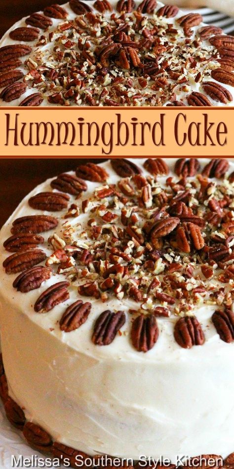 School Cakes Ideas, School Cakes, Hummingbird Cake Recipes, Desert Ideas, Hummingbird Cake, Tasty Desserts, Dessert Lover, Classic Desserts, Coconut Cake