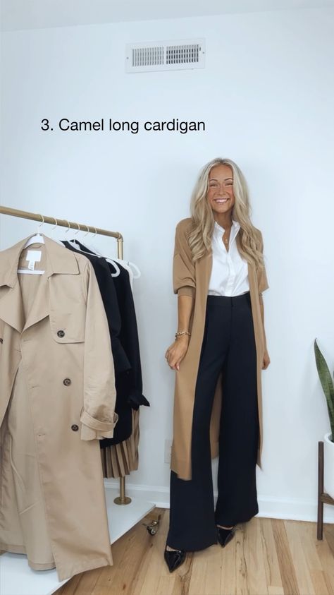 Tie Neck Blouse Outfit, Pleated Trousers Outfit, Sweater Blazer Outfit, Wide Leg Trousers Outfit, Drinks Outfits, Off White Pants, Professional Work Outfit, Capsule Wardrobe Work, Trouser Outfit