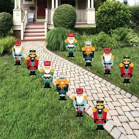 Christmas Nutcracker - Holiday Party Theme | BigDotOfHappiness.com Christmas Lawn Decorations, Holiday Yard Decorations, Outdoor Holiday Party, Christmas Garden Decorations, Lawn Decorations, Holiday Party Themes, Custom Yard Signs, Christmas Yard Decorations, Yard Decorations