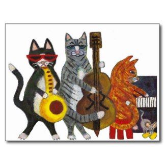 Jazz Cat Trio Piano Jazz Aesthetic, Silly Cat Gif, Xmas Paintings, Uk Icon, Jazz Cat, Cat Shower Curtain, Cat Crying, Cats Playing, Jazz Poster