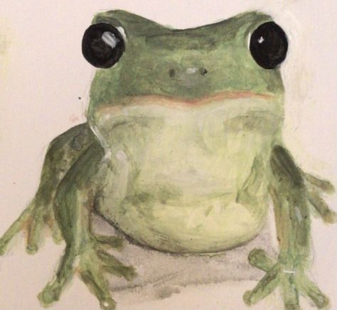 Australian Tree Frog, Tree Frog Painting, Cottagecore Painting, Frog Sketch, Frog Painting, Frog Wallpaper, Frog Drawing, Frog Art, Grunge Art