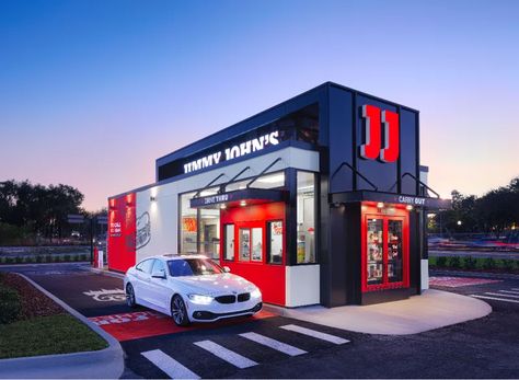 Container Coffee Shop, Drive Thru Coffee, Restaurant Exterior Design, Mobile Restaurant, Container Restaurant, Outdoor Restaurant Design, Restaurant Exterior, Jimmy Johns, Small Restaurant