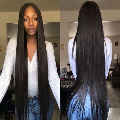 앞머리 스타일, Front Hair Styles, Straight Lace Front Wigs, Peruvian Hair, Long Straight Hair, Straight Human Hair, Brazilian Human Hair, Black Natural Hairstyles, Straight Wig