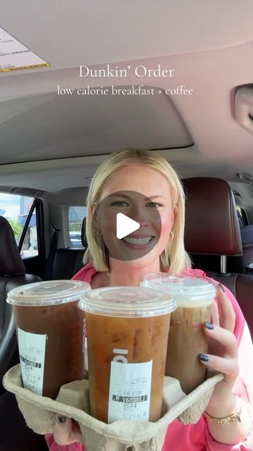 Samantha Milton on Instagram: "Dunkin’ Coffee & Breakfast Order🍩
eating in a calorie deficit.
Here’s what I ordered:
🍫“Almond Joy” iced coffee- Medium original blend ived coffee with almond milk, 3 SF coconut flavor shots, 3 SF toasted almond flavor shots, 2 mocha swirls. (135 cals)
🫐“Blueberry Donut” iced coffee- Medium original blend iced coffee with 3 SF blueberry flavor shots, 3 donut swirls. (155 cals)
💚 Green Goddess Wrap (260 cals + 15g protein)
#dunkin #dunkindonuts #icedcoffee #almondmilk #swirl #blueberry #syrup #coconut #almond #donut #green #goddess #wrap #lowcalorie #highprotein #menu #hack #order #drivethru #togo #weightloss #beforeandafter" Macro Friendly Dunkin Donuts Coffee, Low Calorie Dunkin Coffee, Ww Dunkin Donuts Coffee, Low Calorie Dunkin Donuts Iced Coffee, Healthy Dunkin Donuts Iced Coffee, Low Cal Dunkin Donuts Iced Coffee, Green Goddess Wrap, Almond Joy Coffee, Almond Donut