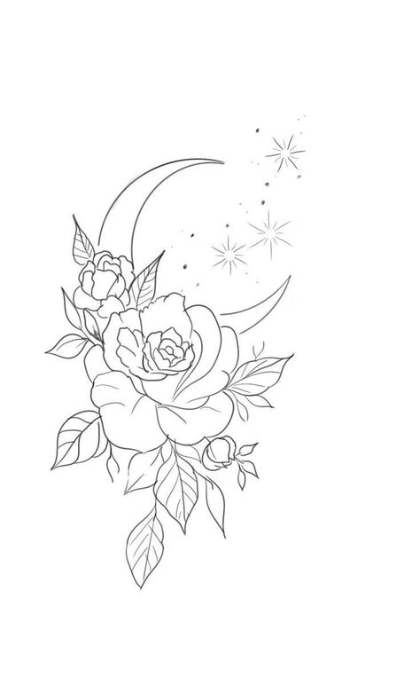 A Coloring Page, Tattoo Flowers, Tattoo Stencil Outline, Feminine Tattoo, Flowers Tattoo, วอลล์เปเปอร์ Apple Watch, Tattoo Ideas For Women, Instagram Selfie, Girly Tattoos