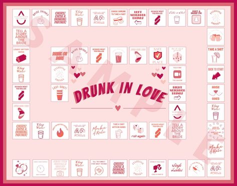 Drunk in Love, Bachelorette Party Game, Bachelorette Board Game, Bachelorette Party, Bachelorette, Bachelorette Game, Board Game - Etsy Slovenia Bachelorette Board Game, Love Bachelorette Party, Drunk In Love Bachelorette, Bachelorette Drinking Games, Game Bachelorette Party, Bachelorette Game, Bach Weekend, Bachelorette Party Game, Bachelorette Party Weekend