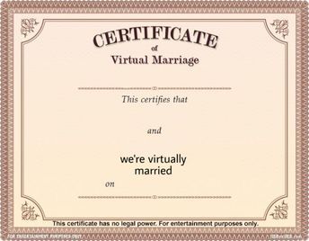 #meme #marriage #virtual #virtualmarriage #certifiacte #anime Marriage Template, Image Meme, Wedding Certificate, Marriage Certificate, Online Wedding, Got Married, Place Card Holders, Internet, Memes