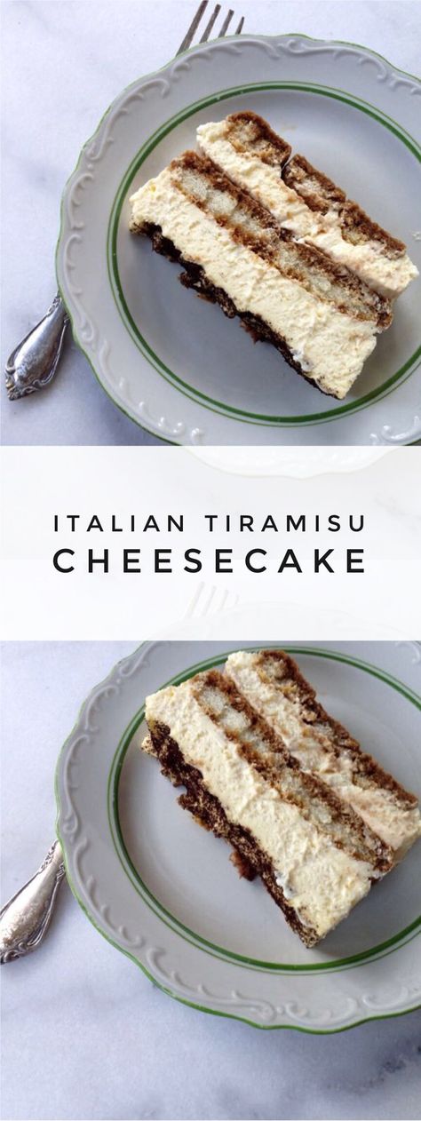 Tiramisu Cheesecake Recipe, Italian Tiramisu, Tiramisu Cheesecake, Dessert Oreo, Tiramisu Cake, Tiramisu Recipe, Desserts Vegan, Cheesecake Desserts, A Piece Of Cake