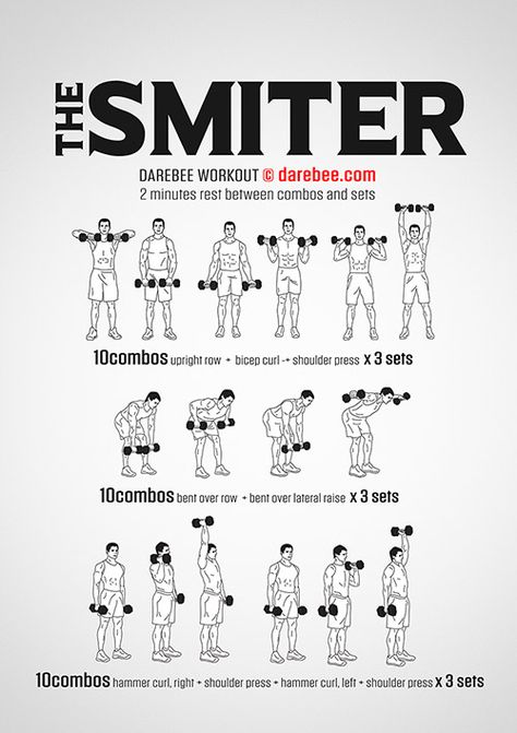 DAREBEE Workouts Shredded Arms Workout, Dumbell Amrap Workout, Dumbell Superset Workout, Arm Workout Superset, Dumbell Forearm Workout, Arms Superset Workout, Dumbbell Forearm Workout, Tris And Bis Workout Dumbell, Full Body Dumbbell Hiit Workout