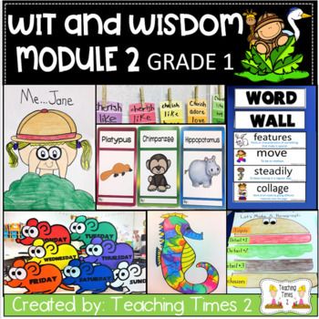 Wit and Wisdom First Grade- Module 2 Wit And Wisdom First Grade, Wit And Wisdom 1st Grade, Reading Materials, Focus Wall, Teaching Time, First Grade Reading, 2nd Year, Wit And Wisdom, Elementary Reading