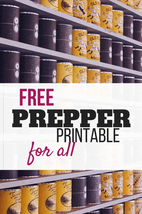 Prepper List, Pantry Inventory Printable, Preppers List, Prepper Items, Emergency Preparedness Food Storage, Prepper Food, Preppers Pantry, Emergency Preparedness Food, Shtf Preparedness