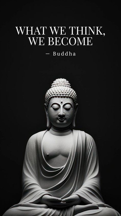 Buddha's  quote Instagram story template | free image by rawpixel.com / Benjamas Quote Instagram Story, White Buddha, Zen Aesthetic, Quote Instagram, Buddha Quote, Instagram Story Template, Story Template, Free Image, Dark Art