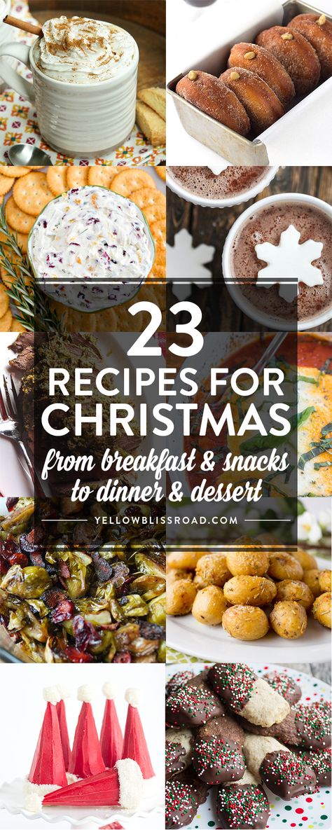 Christmas Day Meal Plan (from Breakfast to Dinner!) and a Giveaway!! Elegant Entrees, Brunch Casseroles, Recipes For Christmas, Christmas Dinner Menu, Day Meal Plan, Holiday Recipes Christmas, Holiday Eating, Christmas Food Dinner, Christmas Brunch