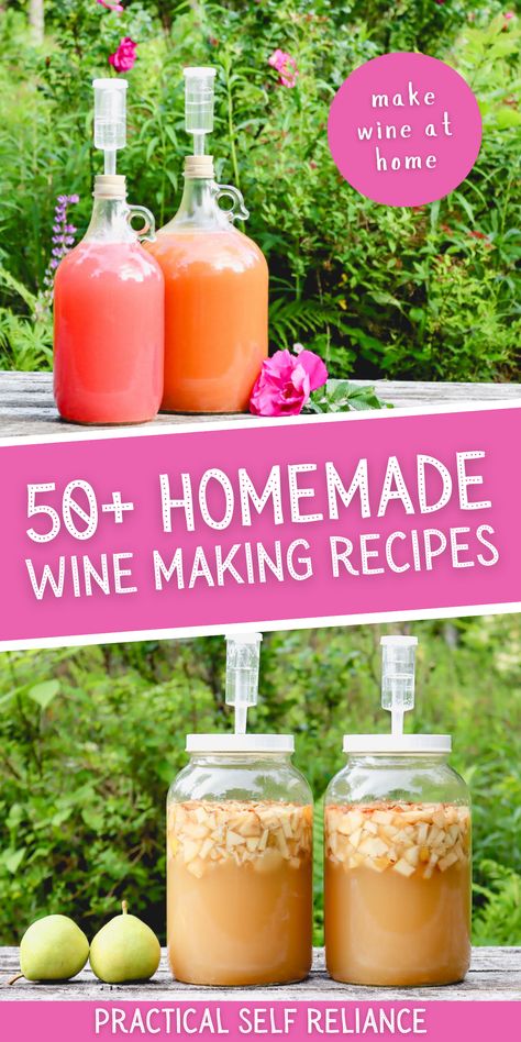 Making Homemade Wine At Home, Small Batch Wine Making, Homemade White Wine, Make Your Own Wine At Home, Diy Wine Making, Wine Making For Beginners At Home, Diy Wine Recipe Homemade, Homemade Fruit Wine Recipes, How To Make Your Own Wine