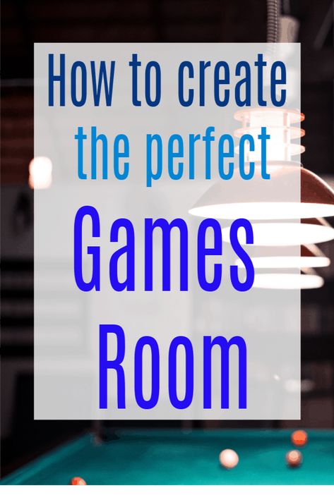 How to Create the Perfect Games Room  to make your home a happy and fun, entertaining place to be #gameroom #homeentertainment #ganesden #den #homeinteriors Game Room Decor Ideas, Cabin Game Room, Modern Game Room, Game Room Family, Gorgeous Interiors, Games Room, Perfect Game, Ideas Family, Canopy Lights