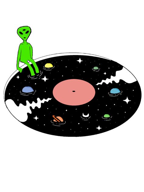 Alien relaxing in record pool of space digital art Alien Digital Art, Alien Disco, Space Digital Art, Alien Music, Scary Alien, Alien Sightings, Book Mood, Social Templates, Alien Vs