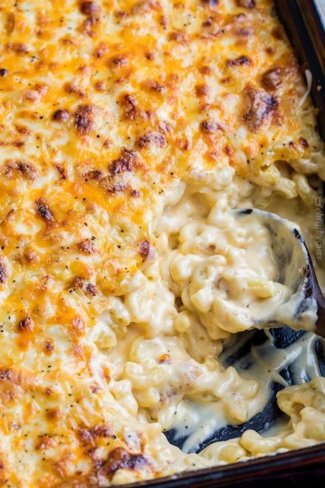 Christmas Dinner Mac And Cheese, Mac And Cheese With Shredded Cheese, Millionaire Mac And Cheese, Erewhon Mac And Cheese, Best Homemade Mac And Cheese Recipe Easy, Oven Bake Mac And Cheese, Mac And Cheese Christmas, Christmas Mac And Cheese Recipes, Alfredo Mac And Cheese Baked