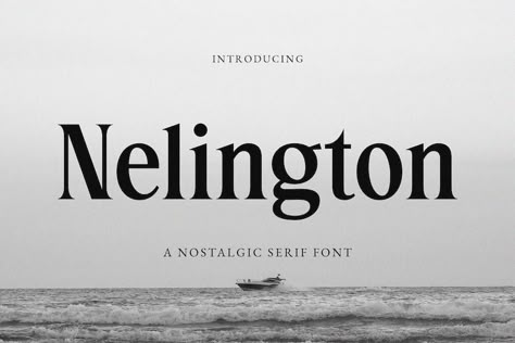 Introducing our new Nelington, modern serif font with elegant style this is perfect for branding, logos, invitation, magazines, product packaging and more. Try before you buy Nelington font for iOS, Android, macOS, or Windows for free, or you can download the full version with a commercial license here. Nelington Serif Font License: Personal, Commercial Font […] Get your free download of the Nelington Font now... Free Serif Fonts For Commercial Use, Free Serif Fonts, Bold Fonts Free, Modern Fonts Free, Free Handwritten Fonts, Font Creator, Free Commercial Fonts, Business Fonts, Minimalist Font