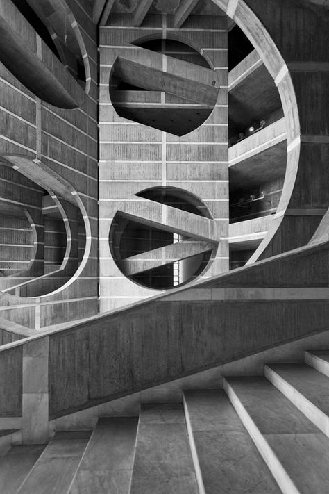 Louis Kahn Visual Archive by Naquib Hossain 9 Architecture Cool, Spiral Staircases, Brutalism Architecture, Louis Kahn, National Assembly, Peter Zumthor, Modern Architects, Carlo Scarpa, Zaha Hadid Architects