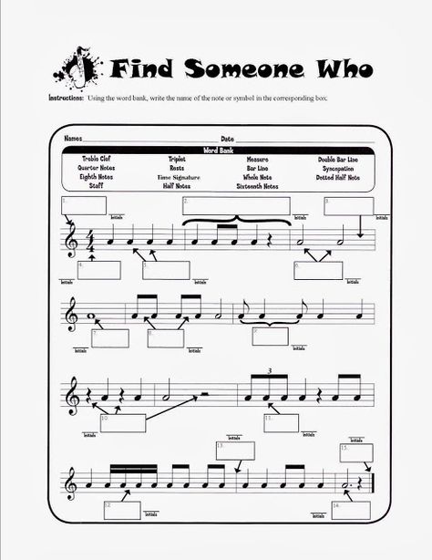 Music Names, Music Assessments, Music Printables, General Music Classroom, Music Reading, Music Notebook, Music Theory Worksheets, Music Teaching Resources, Middle School Music