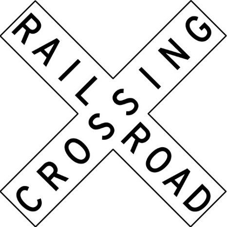 Street & Traffic Sign Wall Decals - Rail Road Crossing Sign - 12 inch… Rail Road Crossing Sign, Road Crossing, Railroad Crossing Signs, Thomas The Train Birthday Party, Thomas The Train Party, Traffic Sign, Crossing Sign, Rail Road, Train Birthday