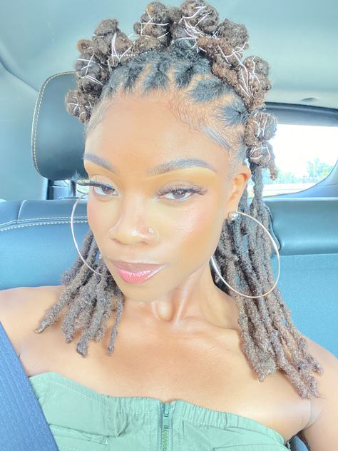 Long Locs Hairstyles For Women Updo, Different Loc Styles For Women, Shoulder Length Loc Styles For Women, Medium Length Dreads Styles For Women, Prom Loc Styles, Loc Crown Style, Loc Barrel Style Women, Loc Styles For Prom, Natural Locs Hairstyles For Women