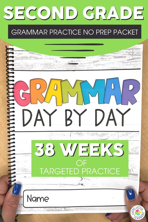 2nd Grade Grammar Activities, Daily Five Second Grade, 2nd Grade Grammar Worksheets Free, Second Grade Writing Curriculum, Vocabulary 2nd Grade, 2nd Grade Grammar Worksheets, Grammar For 2nd Grade, Second Grade Vocabulary Words, First Grade Grammar