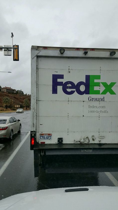 Why does this not surprise me that this is on a FedEx truck.. Fedex Delivery Package Video, Fedex Delivery Package Format, Fedex Delivery Package, Fedex Truck, Funny License Plate, Broken Iphone Screen, Fridge Photos, Funny License Plates, Shopping Pictures