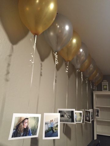 Ideas Aniversario, Surprise Birthday Decorations, Birthday Decorations At Home, Happy Birthday Decor, Birthday Room Decorations, Birthday Surprise Boyfriend, Simple Birthday Decorations, Birthday Balloon Decorations, Diy Birthday Decorations