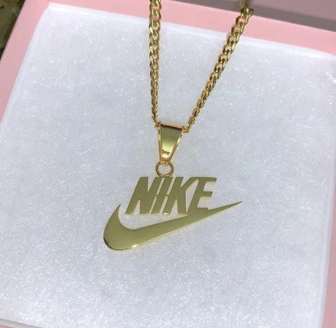 #jewelry #accessories #womenfashion #womenclothing #nike #gold #beautiful #style #fashionjewelry #simple #simplejewelry #minimalist #chain #choker #giftforher Nike Necklace, Gold Necklace Simple, Nike Gold, Dainty Choker, Dope Jewelry, Necklace Simple, Pretty Necklaces, Accessories Diy Jewelry, Women's Jewelry And Accessories