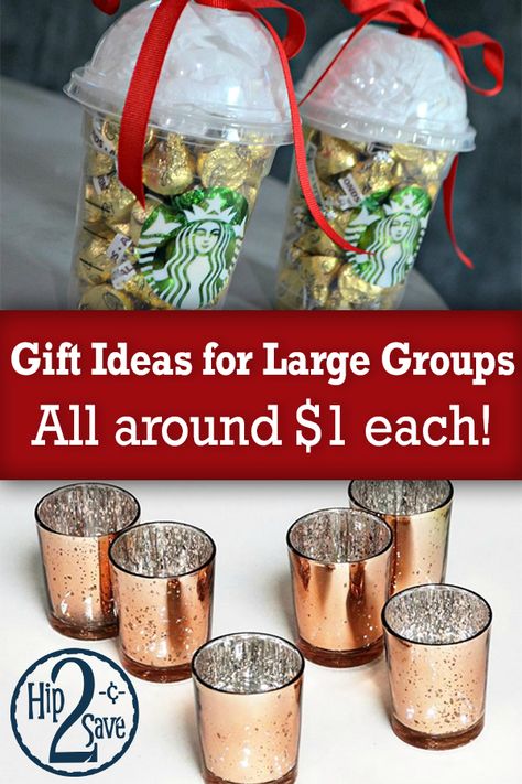 Gift Ideas For Large Groups, Diy Christmas Gifts For Coworkers, Small Gifts For Coworkers, Office Christmas Gifts, Inexpensive Christmas Gifts, Diy Christmas Gifts For Family, Inexpensive Christmas, Coworkers Christmas, Cheap Christmas Gifts