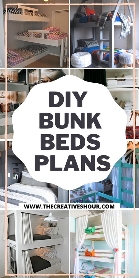 Small Room Bunk Beds Space Saving, Bunk Bed Steps Diy, Bunk Bed With Stairs Plans, Bunk Bed Diy Small Room, Plans For Built In Bunk Beds, Creative Bunk Beds Space Saving, Bunk Bed Ideas For Small Rooms Homemade, How To Turn A Bunkbed Into A Loft Bed, Bunk Bed House Ideas