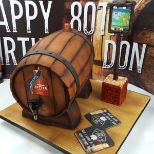 Wooden Beer Holder, Beer Barrel Cake, Beer Bucket Cake, Ice Bucket Cake, Beer Themed Cake, Sheep Cake, Barrel Cake, Beer Crate