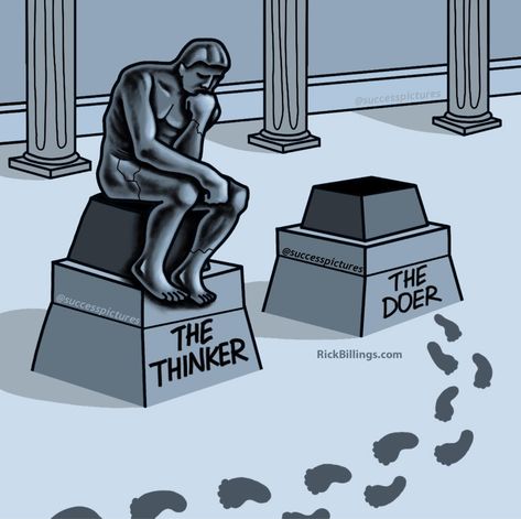 Don't be that THINKER...Take Action and be the DOER! #entrepreneurship #hustle #residualincome Pictures With Meaning, Success Pictures, Meaningful Pictures, Meaningful Art, Motivational Picture Quotes, Motivational Pictures, Deep Meaning, Life Pictures, One Liner