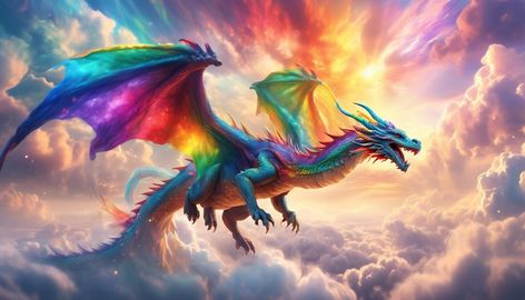 Dreamed About a Rainbow Dragon - Interpretation and Meaning - So, you had this dream where you were standing in a vast, open field, and suddenly, a majestic rainbow dragon emerged from the clouds. The sight of its vibrant, shimmering scales and benevolent presence left you in awe. You may be wondering what this dream could possibly mean. Well, the symbolism behind dreaming about a rainbow dragon is quite fascinating and can offer profound insights into your subconscious. It’s not just a random occurrence; there’s a deeper significance to it. If you’ve ever pondered the meanings behind your dreams or are simply curious about the hidden messages they may hold, the interpretation of dreaming about a rainbow dragon is indeed a captivating exploration worth delving into. Key T Dragon Meaning, Rainbow Dragon, Embracing Diversity, Dragon Dreaming, Dream Meanings, Trust Your Instincts, Hidden Messages, Dream Interpretation, Open Field