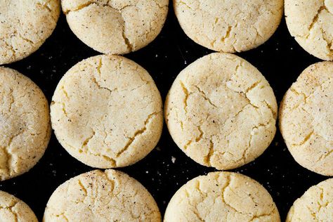 Eggnog Snickerdoodles Recipe - NYT Cooking Eggnog Snickerdoodles, Quick Holiday Treats, Peppermint Brownie Cookies, Guava And Cream Cheese, Snickerdoodles Recipe, Classic Eggnog, Chewy Gingerbread Cookies, Iced Oatmeal Cookies, Peppermint Brownies