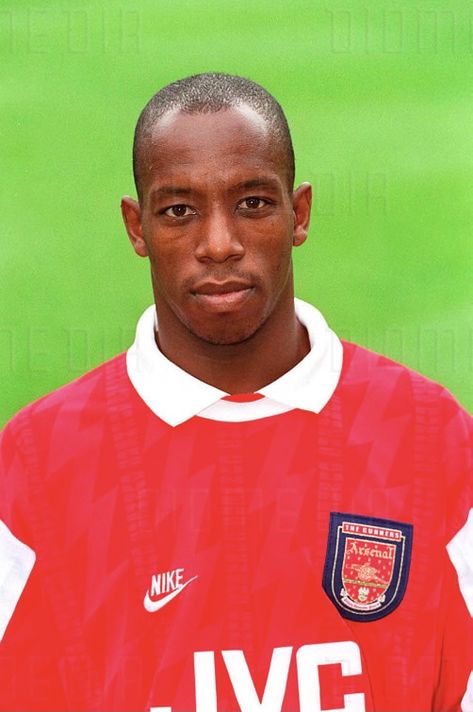 Ian Wright of Arsenal in 1994. Ian Wright Arsenal, Ian Wright, Premier League Teams, Arsenal Football, Different Sports, Retro Football, Arsenal Fc, Soccer Jerseys, Soccer Jersey