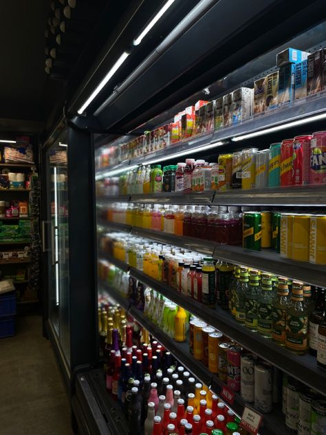 Asian Convenience Store Aesthetic, Dark Grocery Store Aesthetic, Supermarket At Night, Late Night Grocery Store Aesthetic, Convenience Store At Night, Convenience Store Aesthetic, Retail Aesthetic, Aesthetic Grocery Store, Grocery Store Aisle