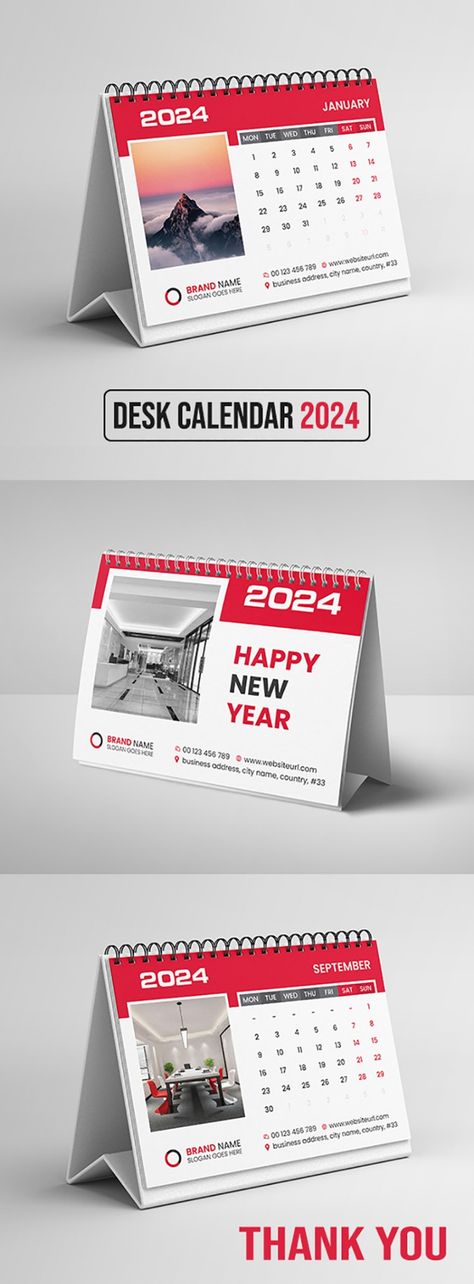 Desk Calendar 2024 Template Design Corporate Identity Corporate Calendar Design, Corporate Desk Calendar, 2024 Template, Desk Calendar Design, Founders Day, Desk Calendar, Calendar 2024, Calendar Design, Desk Calendars