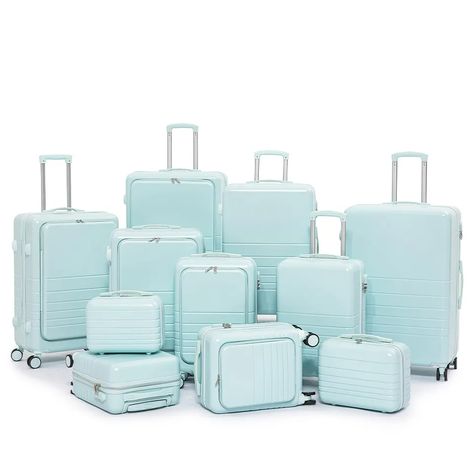 Luxury Suitcase Luggage Sets, Cute Suitcases For Travel Luggage Sets, Blue Luggage Sets, Luggage Sets Cute, Luxury Luggage Sets, Blue Luggage, Travel Luggage Set, Hardside Luggage Sets, Luxury Travel Bag