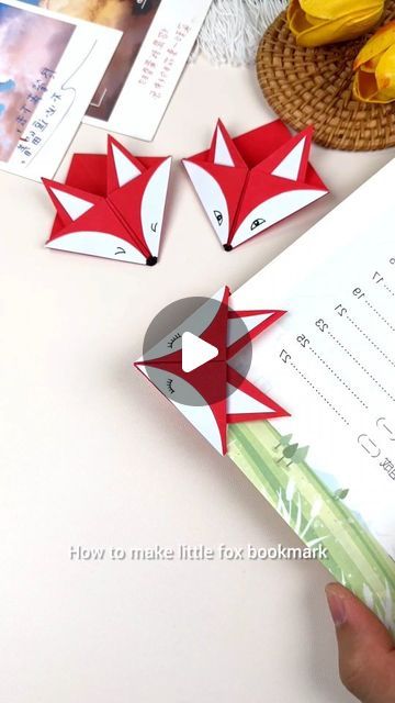 paper crafts creator on Instagram: "Let’s fold this little fox book corner folder for your children. It’s very easy to learn at a glance! #parentchild #handicraft #interesting #origami #handicraft #origami #handmade #origami paper craft" Fox Paper Craft, Fox Origami, Origami Paper Craft, Book Corner, Book Corners, Origami Crafts, Origami Paper, At A Glance, Kids And Parenting