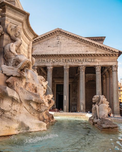 Pantheon, Rome 🩵🇮🇹 #pantheon #rome #roma #italy #italia Rome From Above, Pantheon Greece, Roman Aesthetic Ancient, Idyllic Aesthetic, Myth Aesthetic, Italy Buildings, Ancient Rome Architecture, Ancient Rome Aesthetic, Old Rome