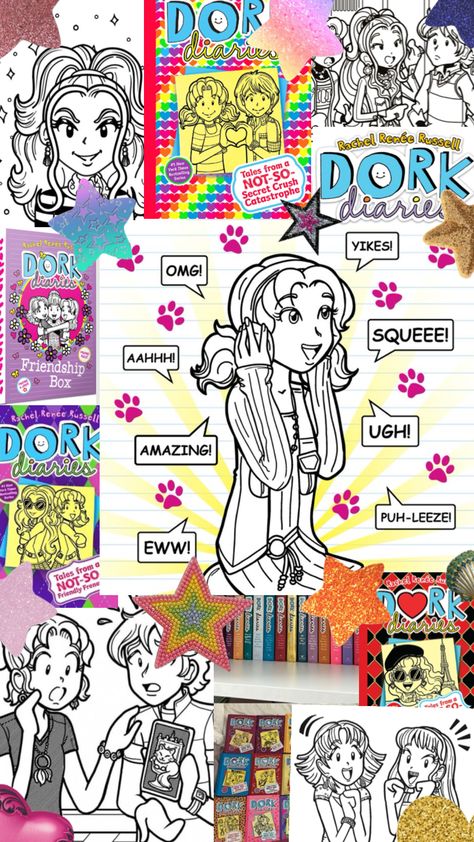 Random dork diaries thing and omg I start school again tmmr😭😭 #dorkdiaries Dork Diaries Aesthetic, Diaries Aesthetic, Dork Diaries, Start School, Creative Play, Cut Out, Color