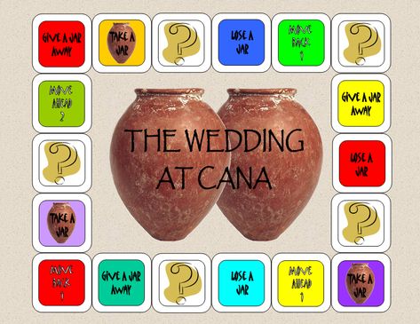 The Catholic Toolbox: The Wedding At Cana File Folder Game The Wedding At Cana, Church Table, Wedding At Cana, Game For Preschoolers, Class Crafts, Family Ministry, Jesus Crafts, Sunday School Games, Preschool Bible Lessons