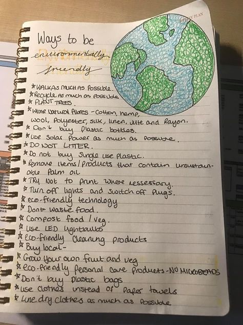 Struggling for a bullet journal filler page? Why not write down ways you can be more environmentally friendly in the new year? This page is simple yet fun, and very informative to research the best ways to be better to our little world. #bujo #environment #changeyourlife #bulletjournal #earthday #ideas Earth Journal Ideas, Bujo Filler Pages, Bullet Journal Filler Pages, Journal Fillers, Life Orientation, 2024 Bujo, Journal Things, May Bullet Journal, Kindergarten Writing Prompts