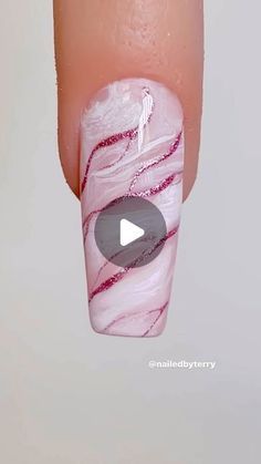 Nail Trend Design, Clear Acrylic Designs, How To Do Marble Nail Art, Nail Art With Foil Flakes, Marbal Art Nail Pink, Nail Ideas Designs Simple, Box Nail Designs, Viral Nails 2024, Nail Art Trends 2024