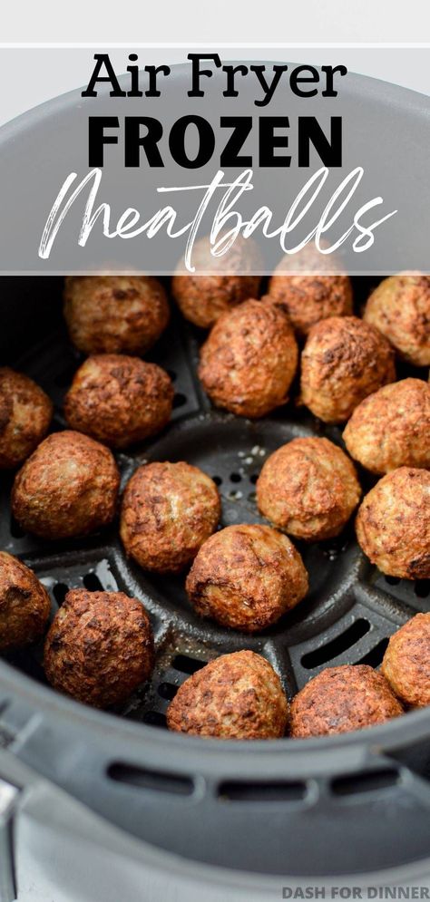 Frozen Italian Meatballs, Cooking Frozen Meatballs, Frozen Meatball Recipes, Cooks Air Fryer, How To Cook Meatballs, Frozen Meatballs, Air Fryer Dinner Recipes, Air Fryer Recipes Easy, Air Fryer Recipes Healthy