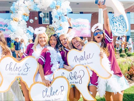 Match Made In Heaven Bid Day, Sorority Girls, Bid Day Themes, Pi Phi, Sorority Girl, Bid Day, Made In Heaven, Match Making, Sorority