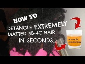 Homemade Detangler For Black Hair, Matted Hair Remedies, Detangler Spray Diy, Detangle Matted Hair, Detangle Curly Hair, Best Detangler, Detangling Natural Hair, Jasmine Hair, Matted Hair